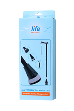 *New* Life All-Terrain Walking Stick with Ergonomic Palm-Comfort Handle for Men & Women