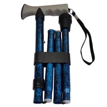 Life Walking Stick Gel Grip - Blue 33-37 Inches