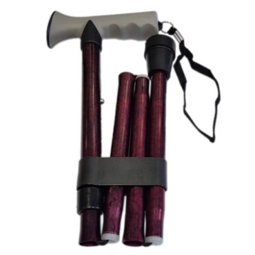 Life Walking Stick Gel Grip - Red 33-37 Inches